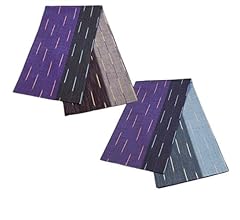 Amazon | 仕立上り リバーシブル 袋帯 (絣浪漫帯)No.6[葡萄紫